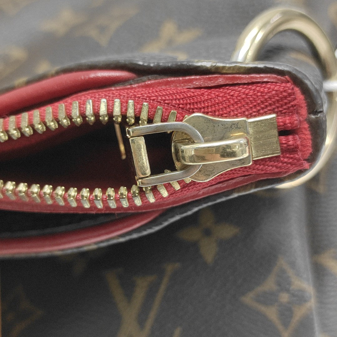 PALLAS MM Monogram Coated Canvas Brown