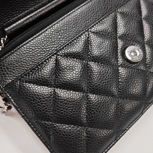 WOC Quilted Grained Calfskin Black