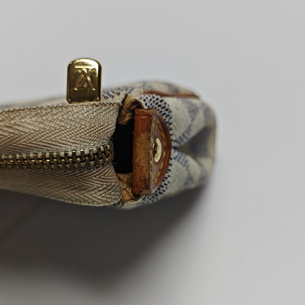 EVA Damier Azur Coated Canvas White