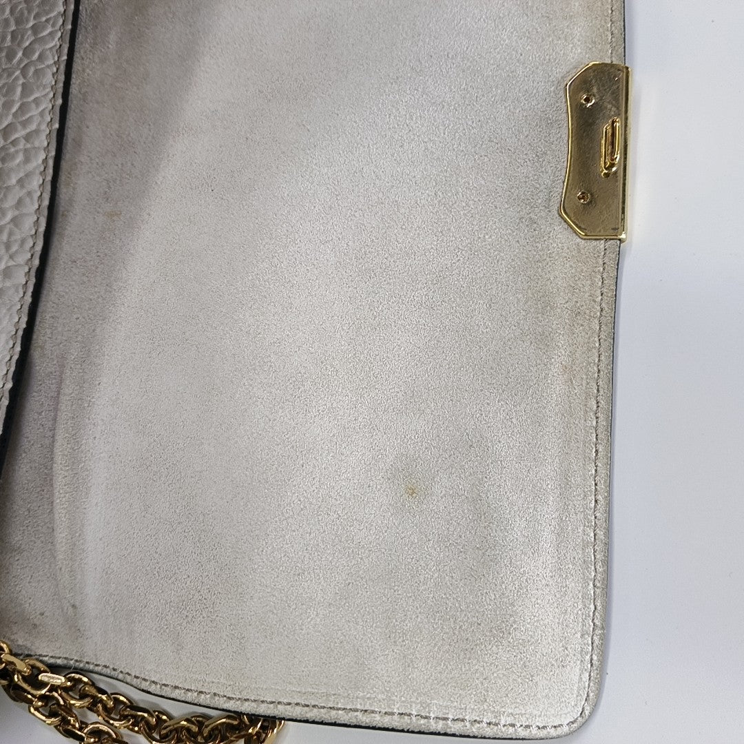 Calfskin Shoulder Bag Gray