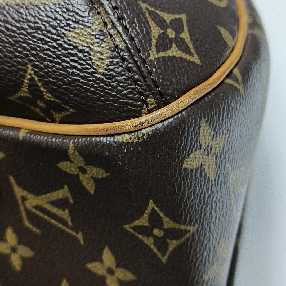 GRIET Monogram Coated Canvas Brown
