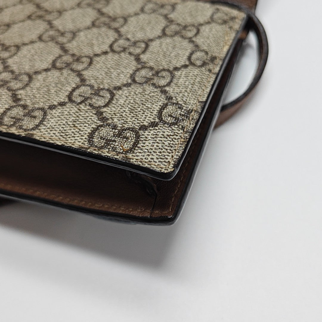 Monogram Coated Canvas Shoulder Bag Beige