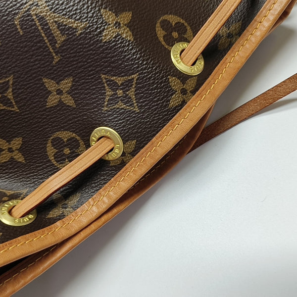 NOÉ BB Monogram Coated Canvas Brown