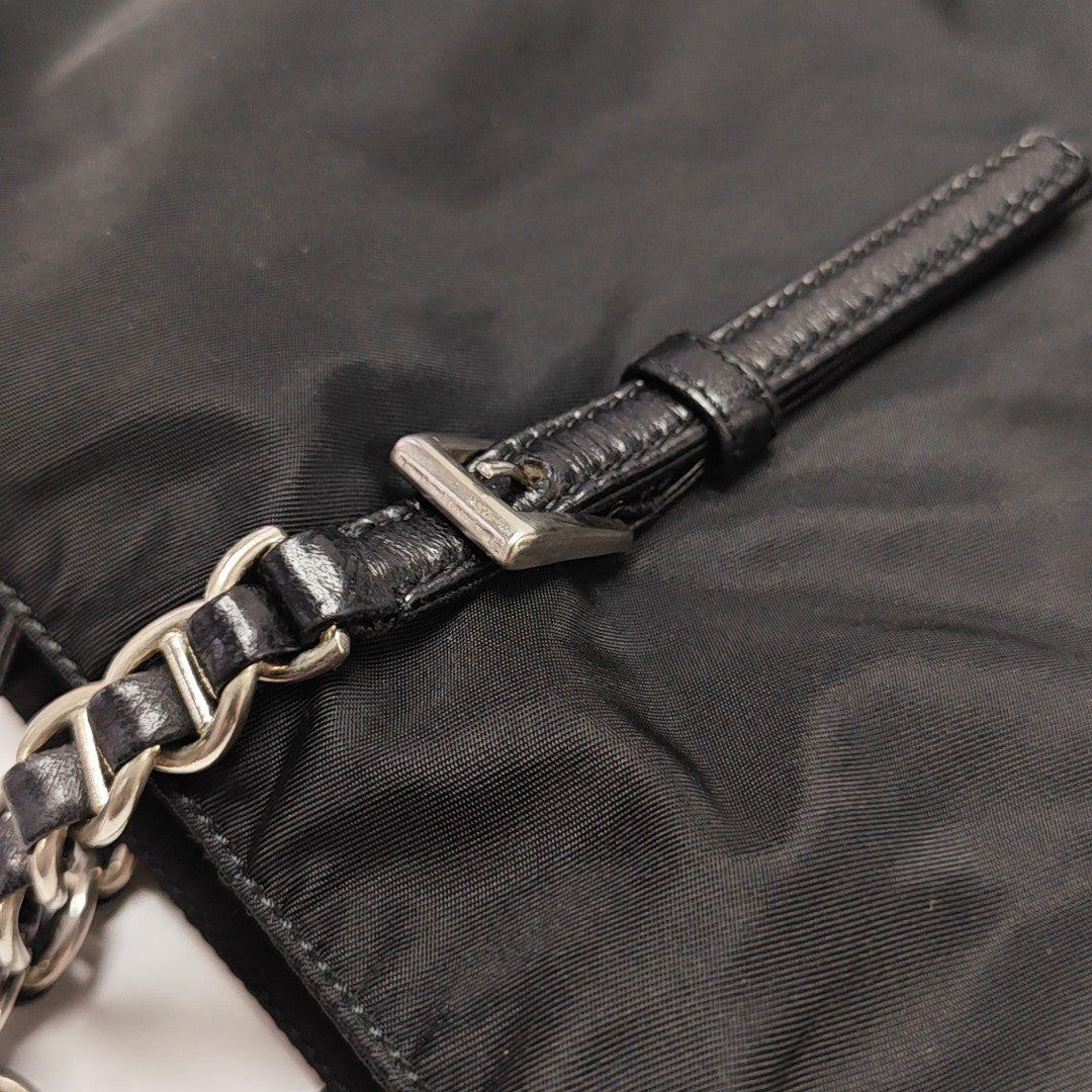 Nylon Shoulder Bag Black