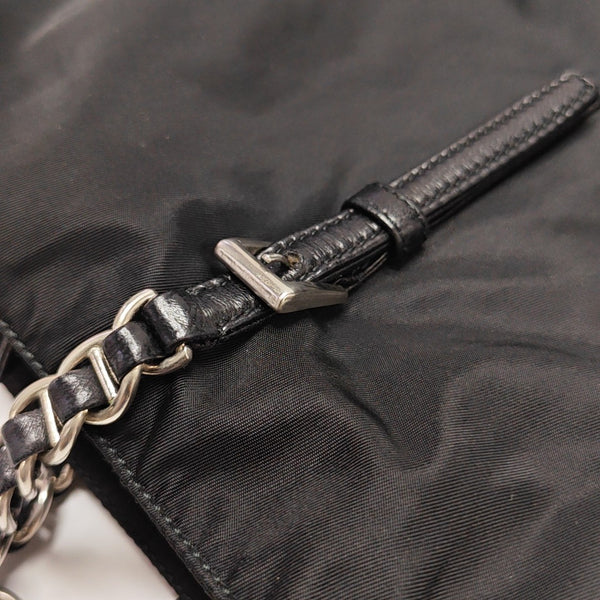 Nylon Shoulder Bag Black