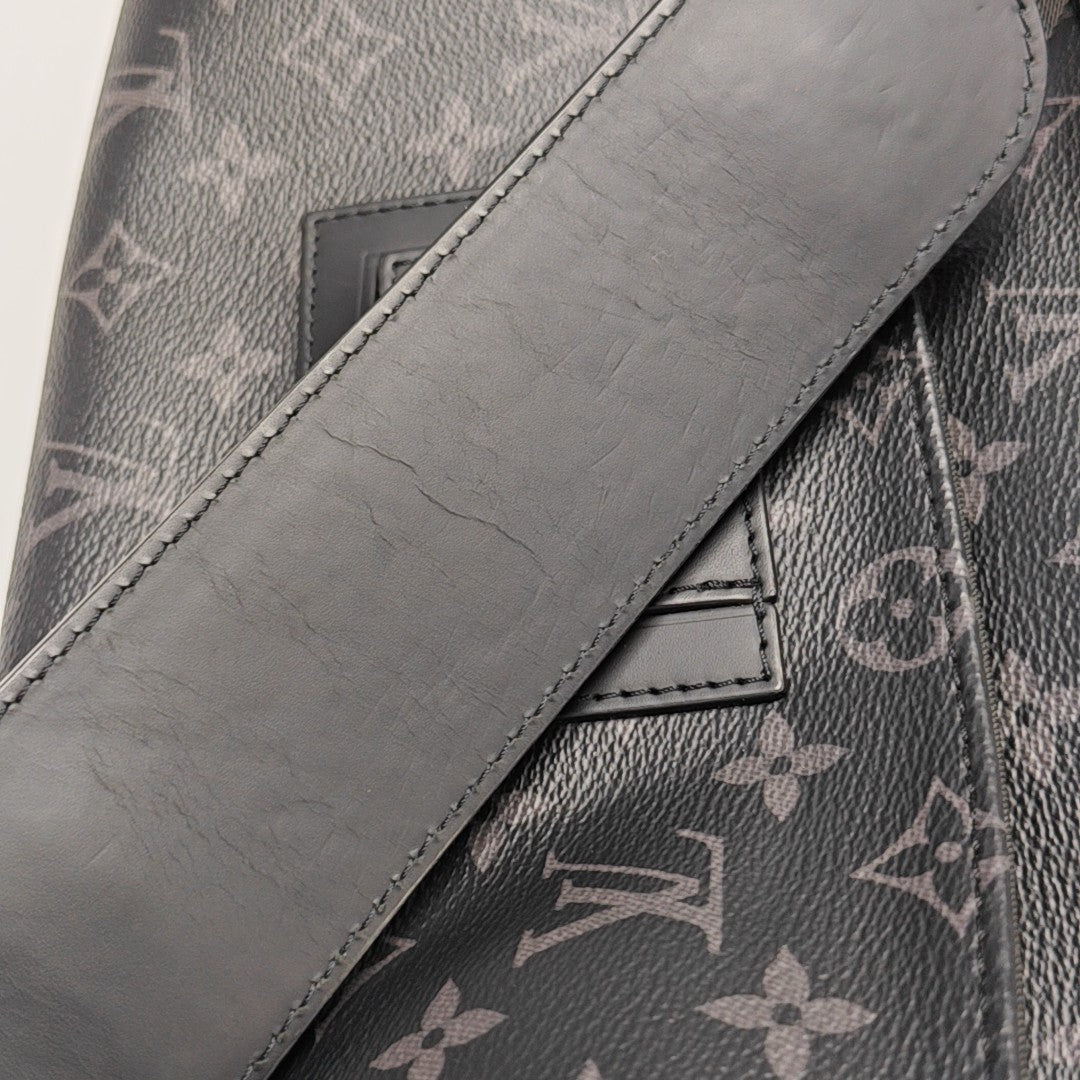 VOYAGER PM Monogram Coated Canvas Black