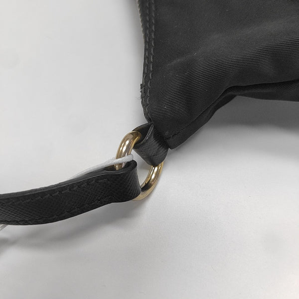Nylon Top Handle Bag Black