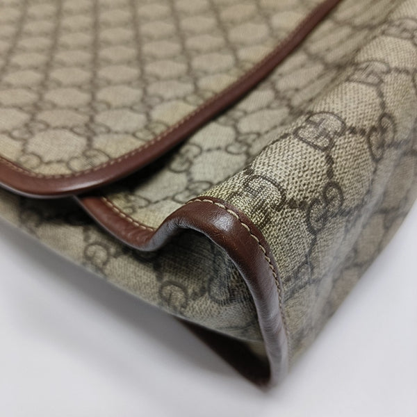 GG Messenger Monogram Coated Canvas Beige