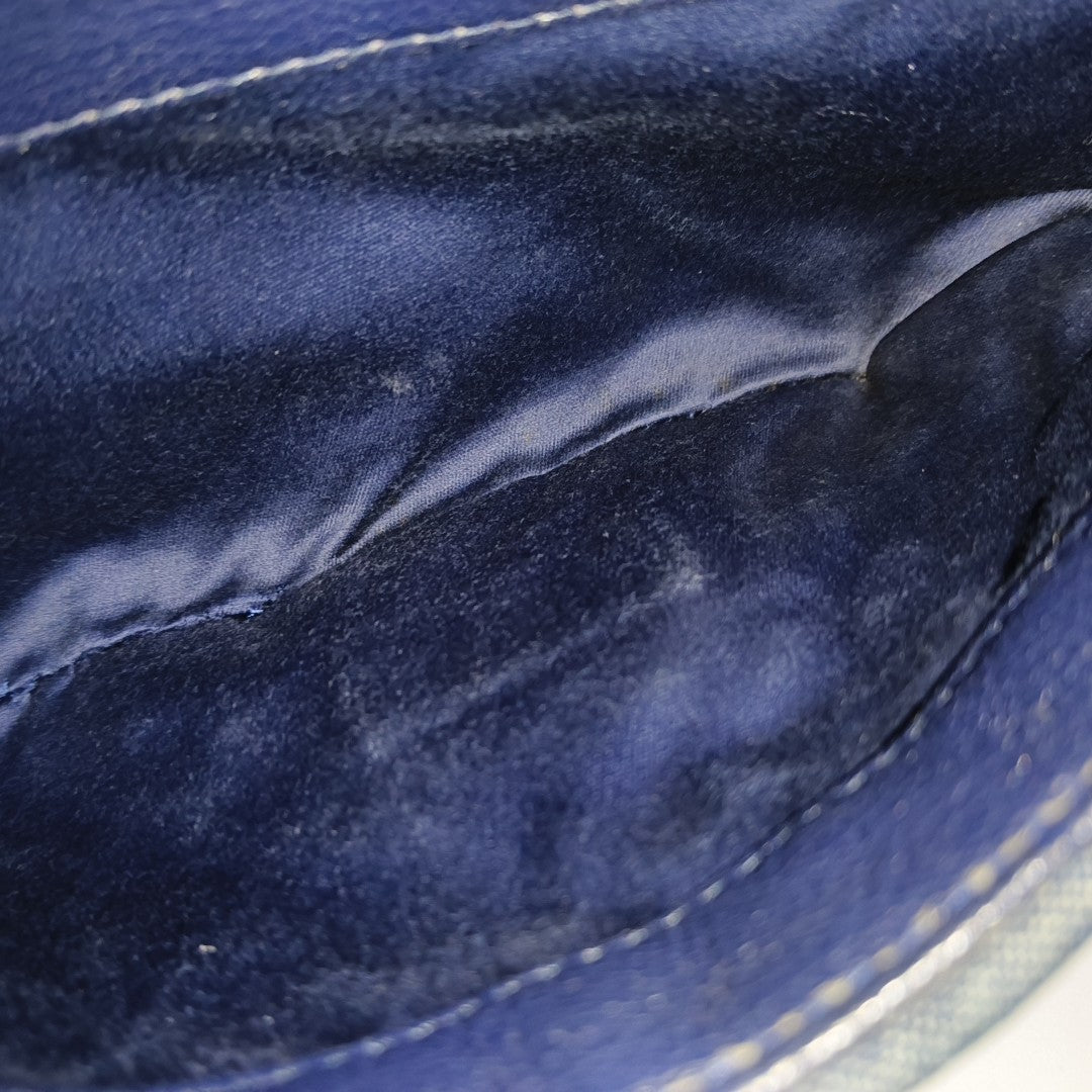 Crystal Quilted Denim Blue