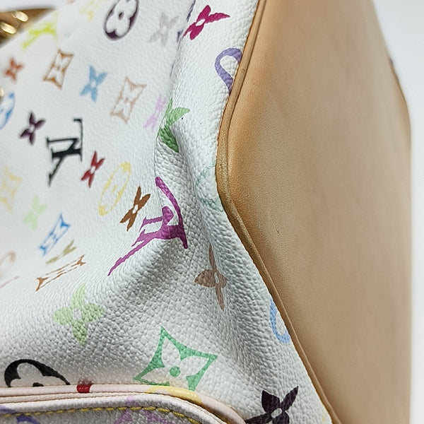 LV × TM NÉONOÉ MM Monogram Coated Canvas White
