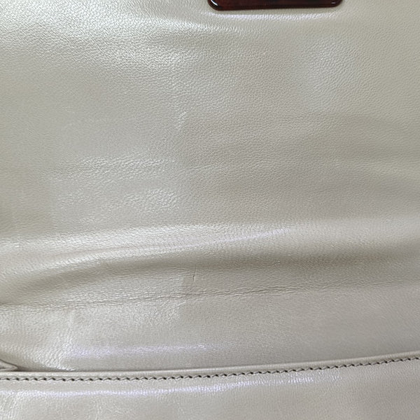 Calfskin Shoulder Bag Beige