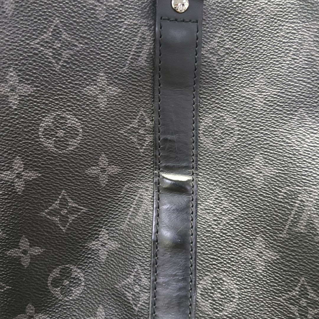 KEEPALL 45 Monogram Coated Canvas Black
