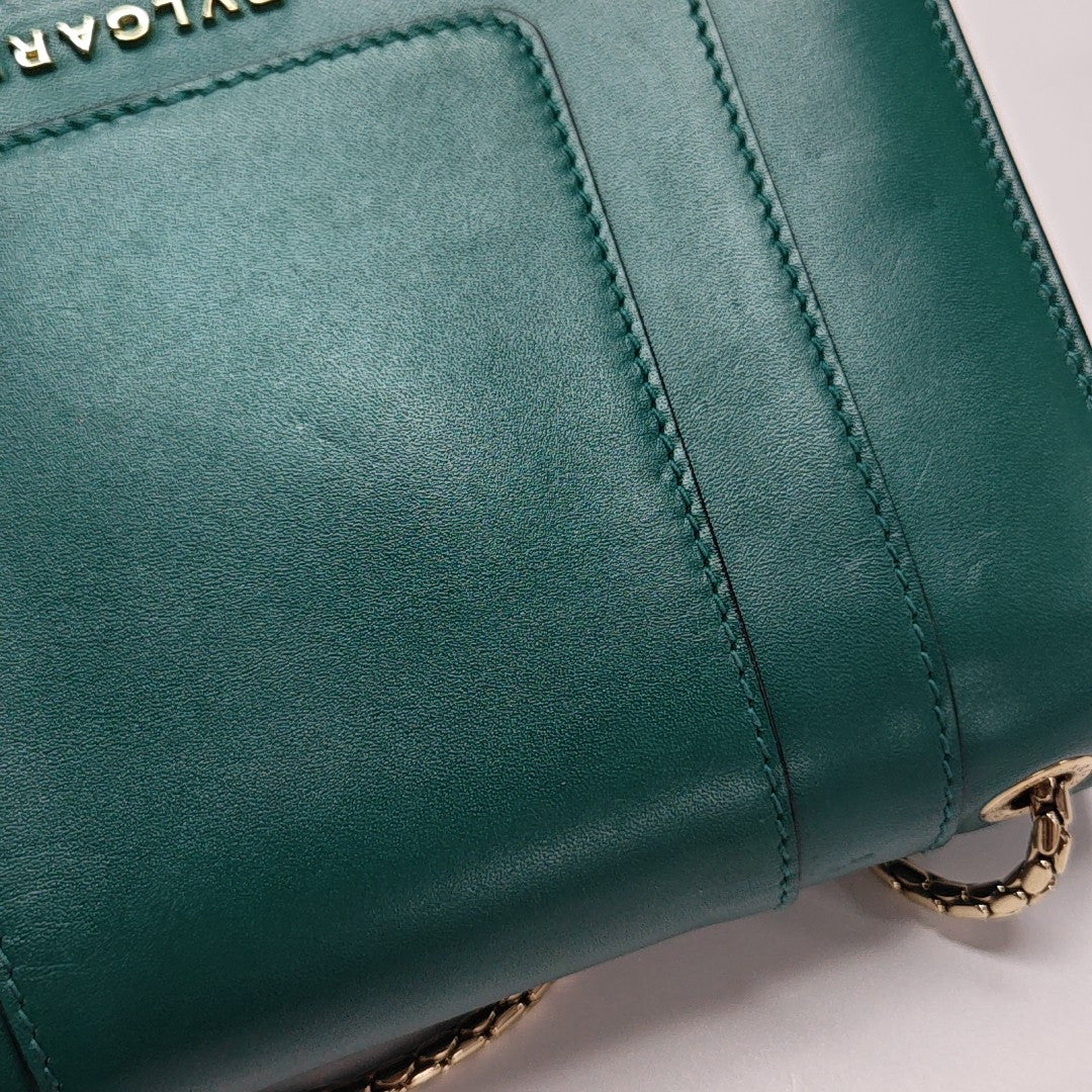 SERPENTI FOREVER Small Calfskin Green