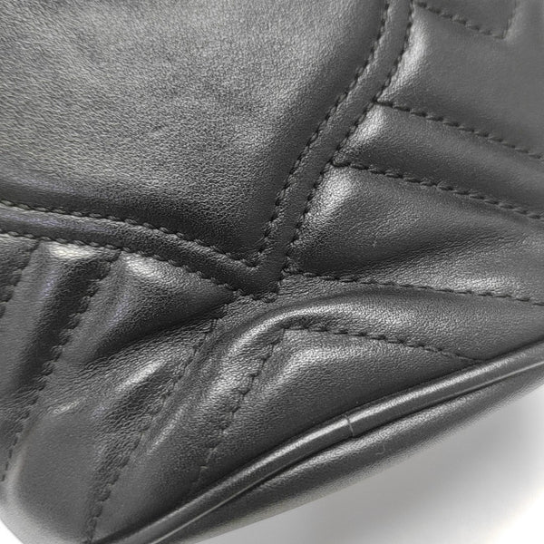 GG Marmont Mini Quilted Calfskin Black