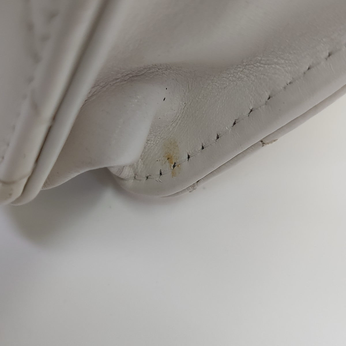 Quilted Calfskin Shoulder Bag White