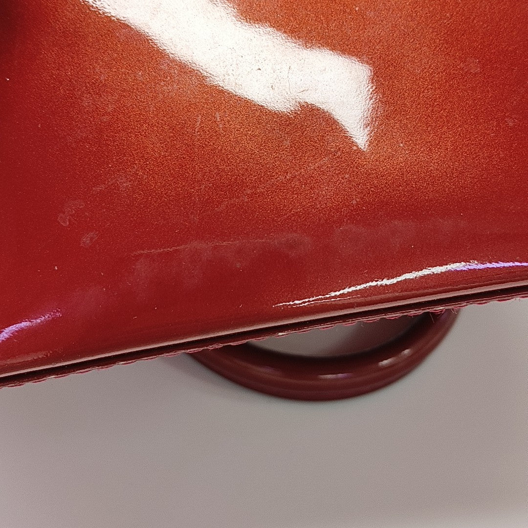 ALMA BB Monogram Patent Leather Red