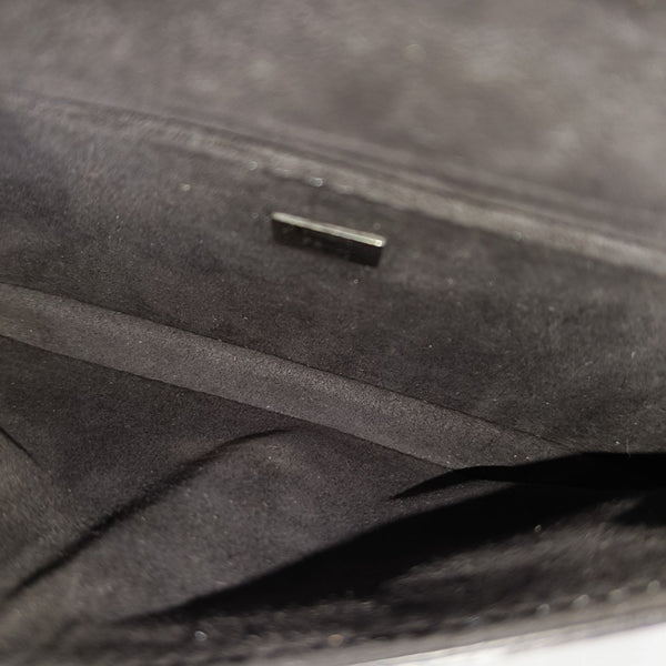 Double Micro Calfskin Black
