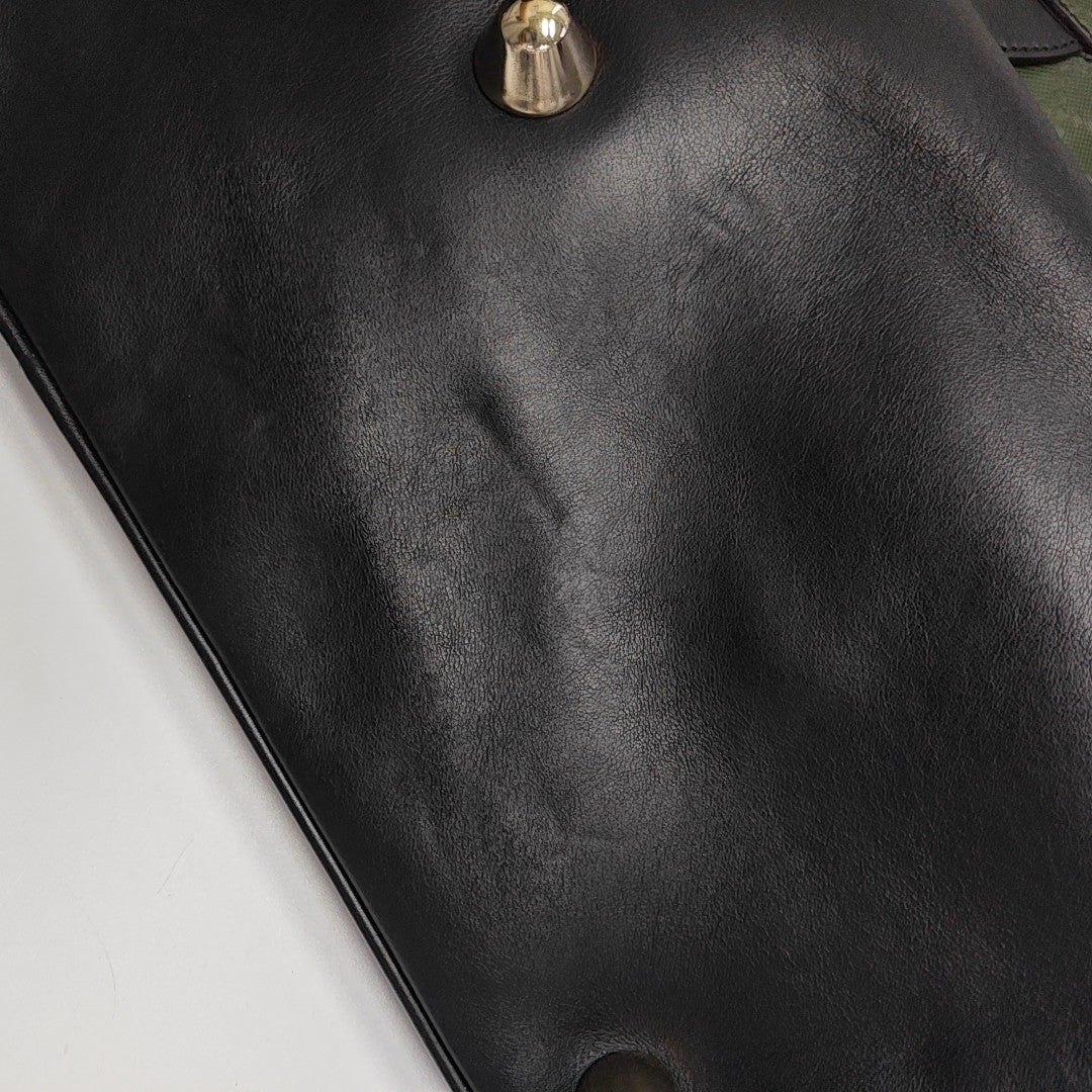Calfskin Top Handle Bag Green