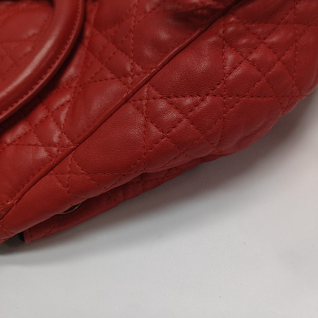 Stardust Cannage Calfskin Red