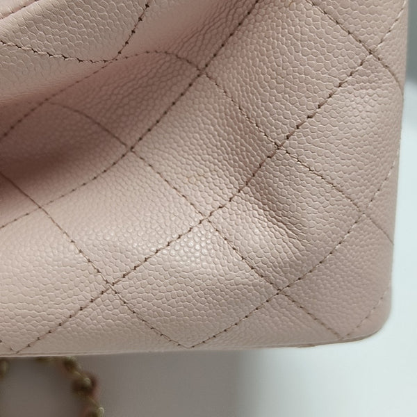 23P TOTE Quilted Grained Calfskin Pink