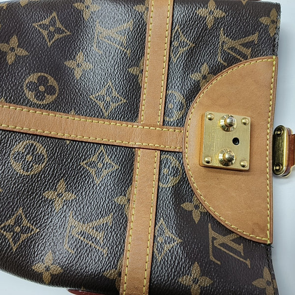DUFFLE Monogram Coated Canvas Brown