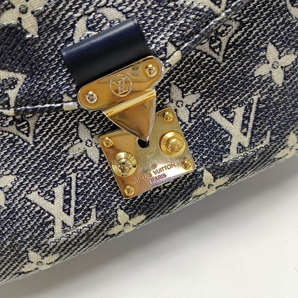 MÉTIS EAST WEST PM Monogram Coated Canvas Blue
