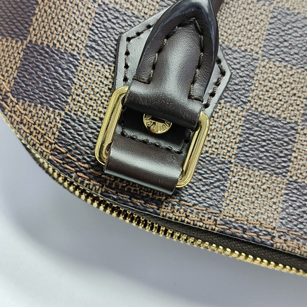ALMA BB Damier Ebene Coated Canvas Brown