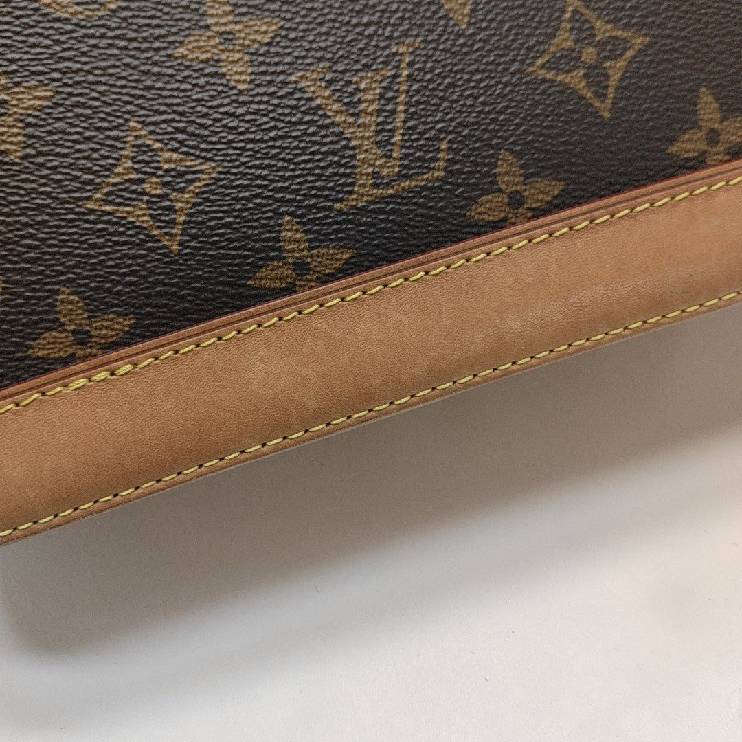 ALMA BB Monogram Coated Canvas Brown
