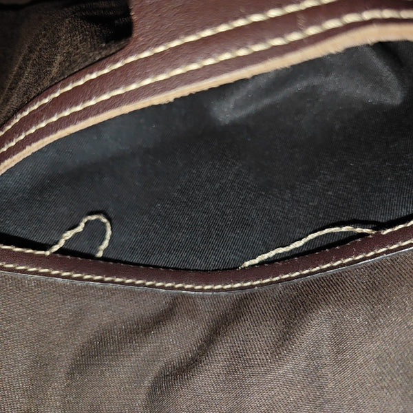 Monogram Coated Canvas Shoulder Bag Beige