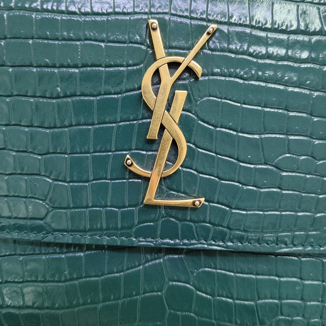 SUNSET Medium Calfskin Green