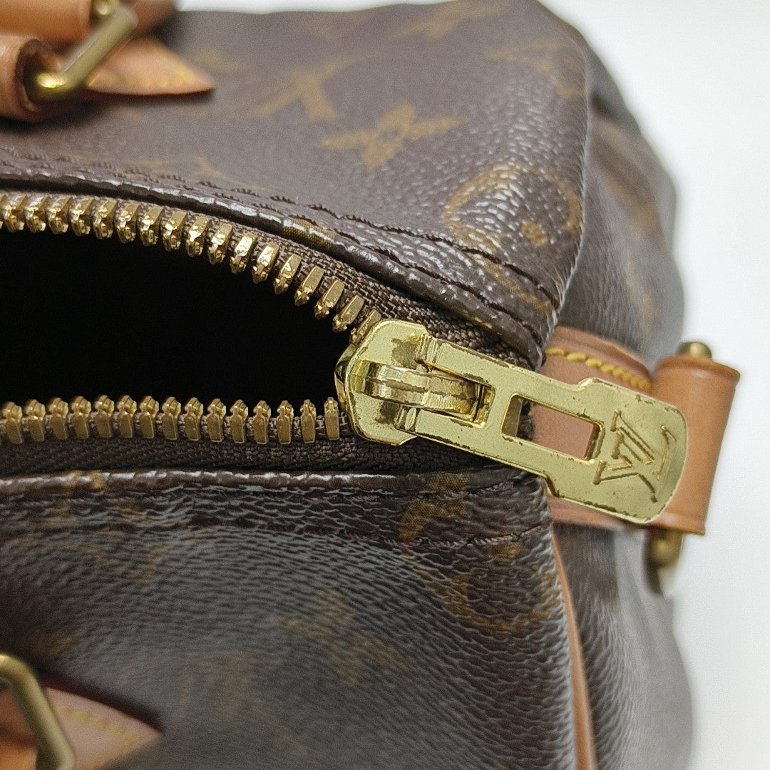 SPEEDY 25 Monogram Coated Canvas Brown