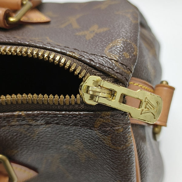 SPEEDY 25 Monogram Coated Canvas Brown