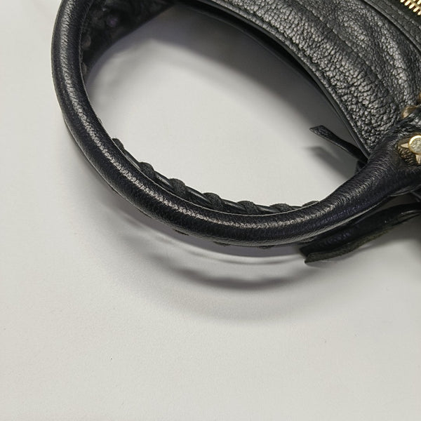 Classic Metallic Edge City Mini Lambskin Black