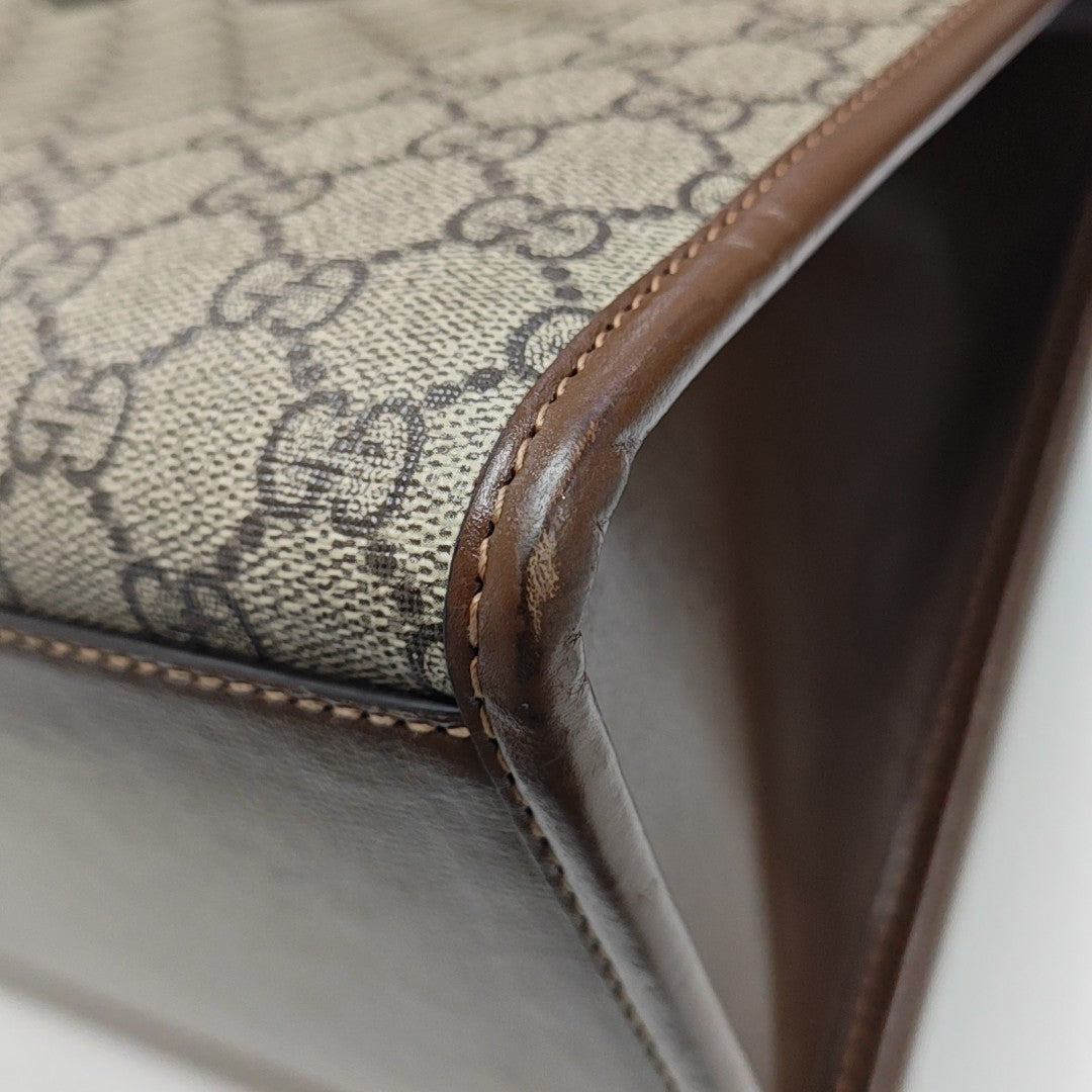 Retro Small Monogram Coated Canvas Brown