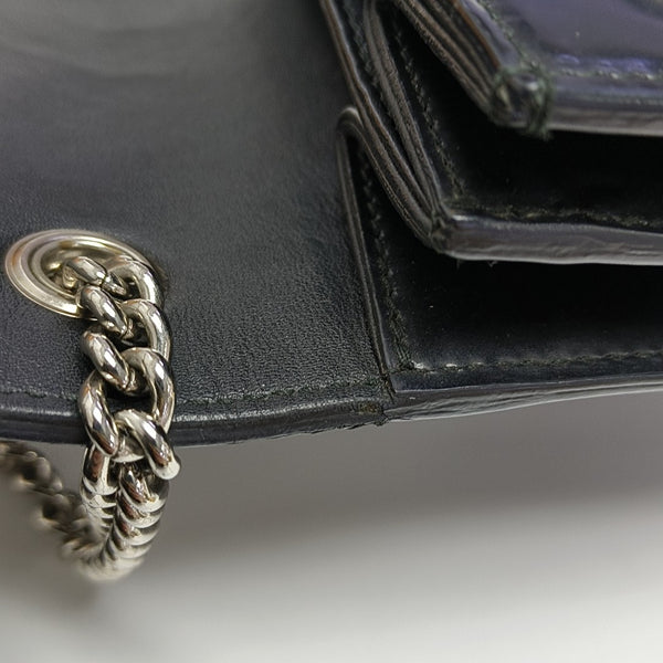 Interlocking G Small Calfskin Black