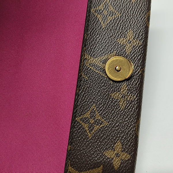 CLUNY PM Monogram Coated Canvas Brown