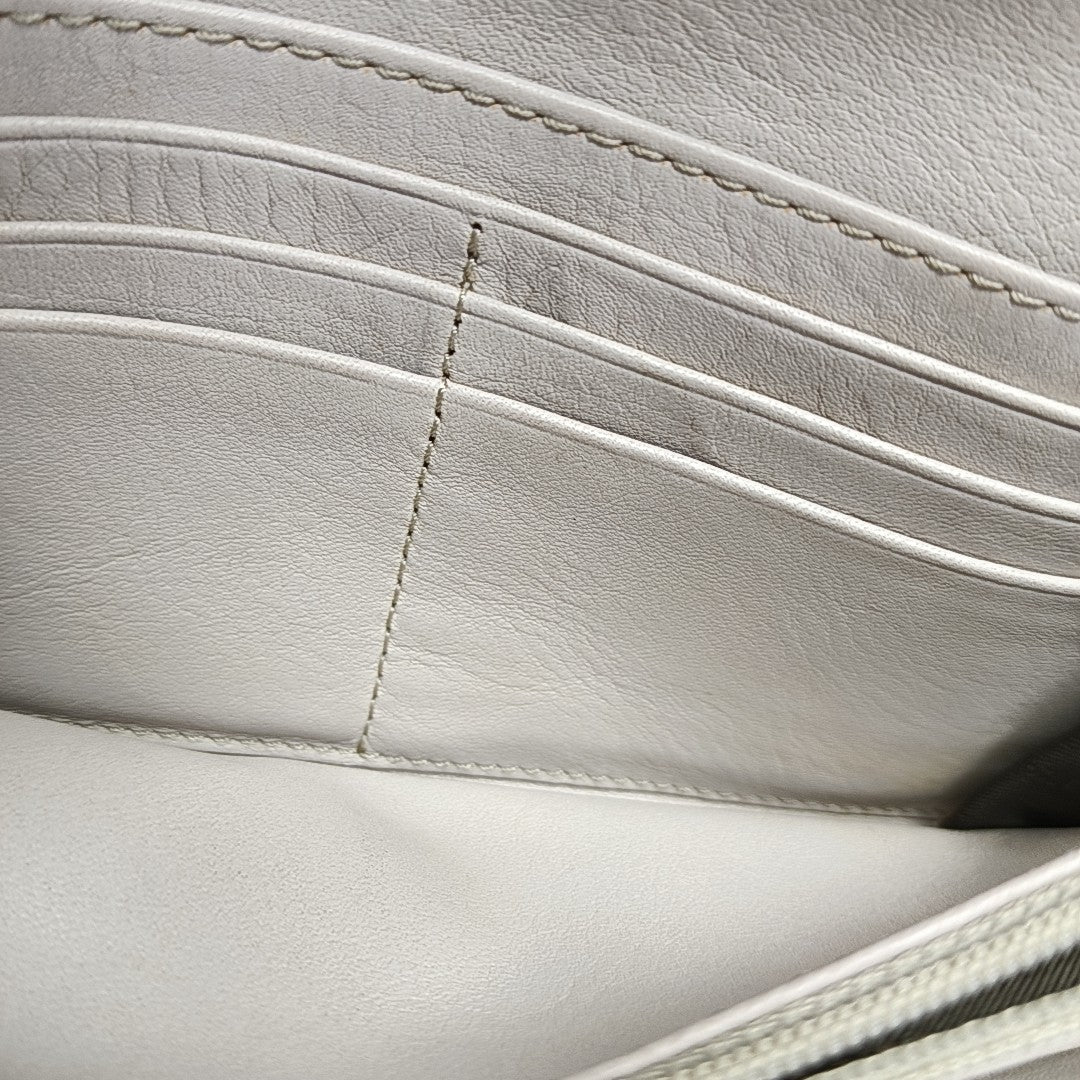 Coated Canvas Wallet Gray