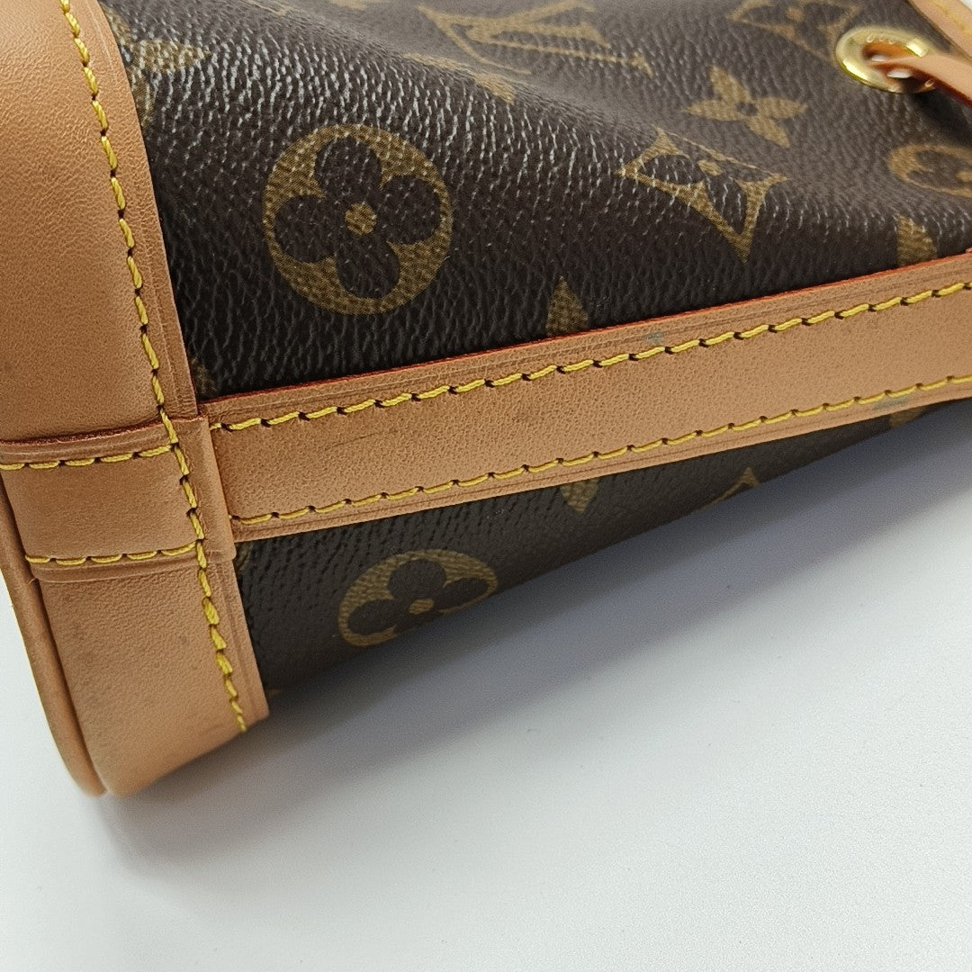 NOÉ Nano Monogram Coated Canvas Brown