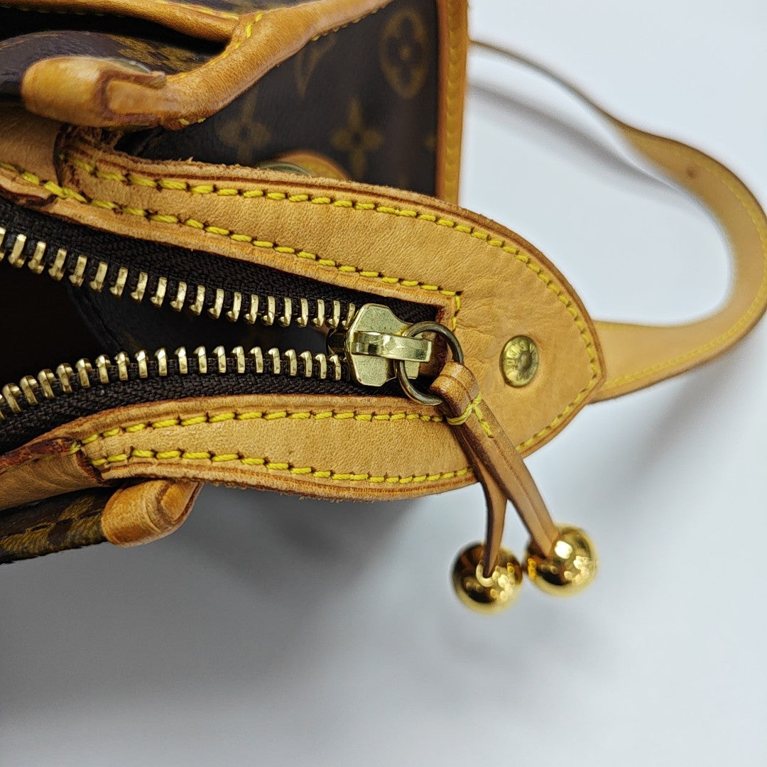 POPINCOURT Monogram Coated Canvas Brown