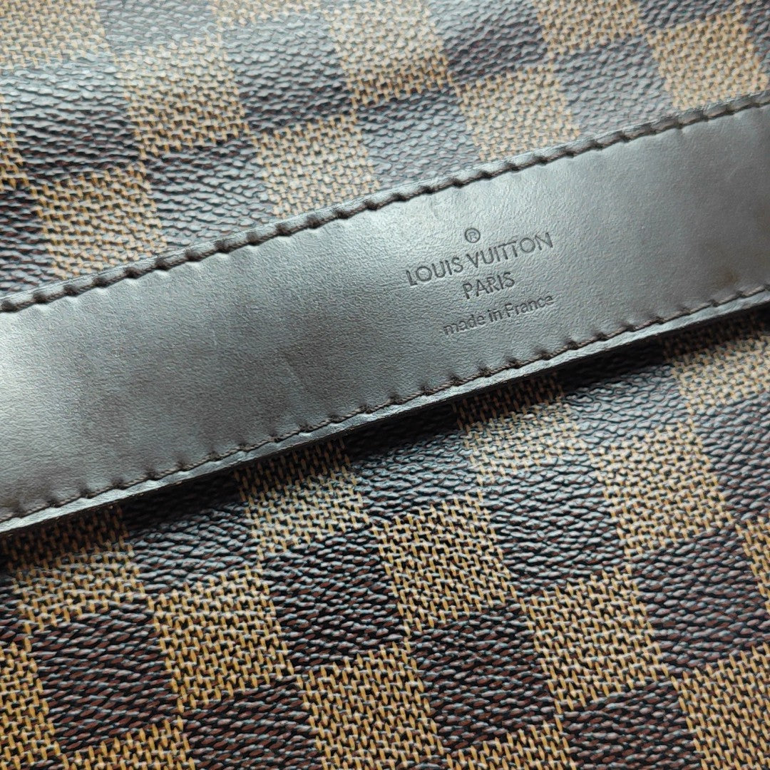 SHELTON MM Damier Ebene Coated Canvas Brown