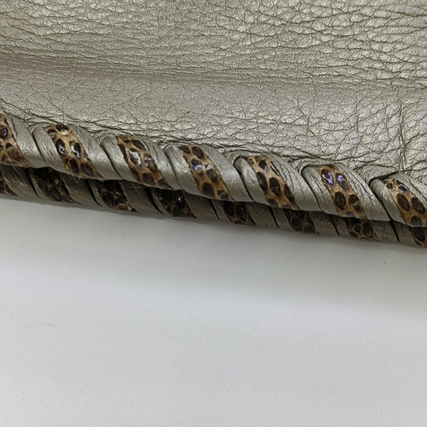 Calfskin Clutch Silver