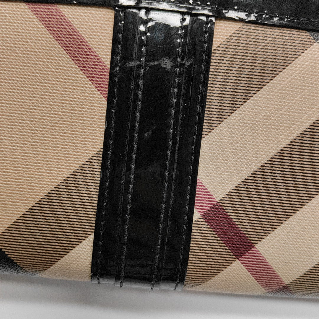 Coated Canvas Wallet Beige