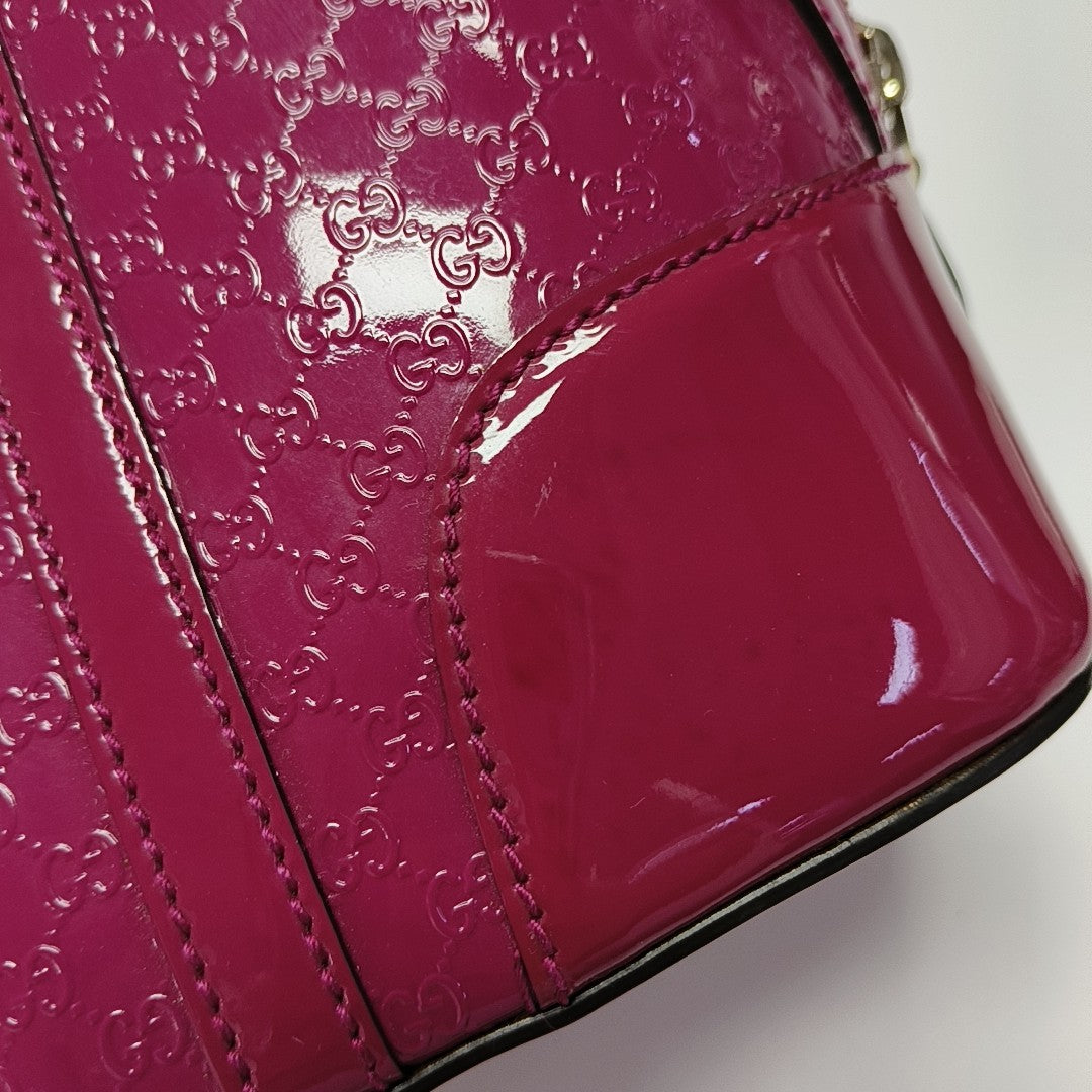 Microguccissima Monogram Calfskin Red