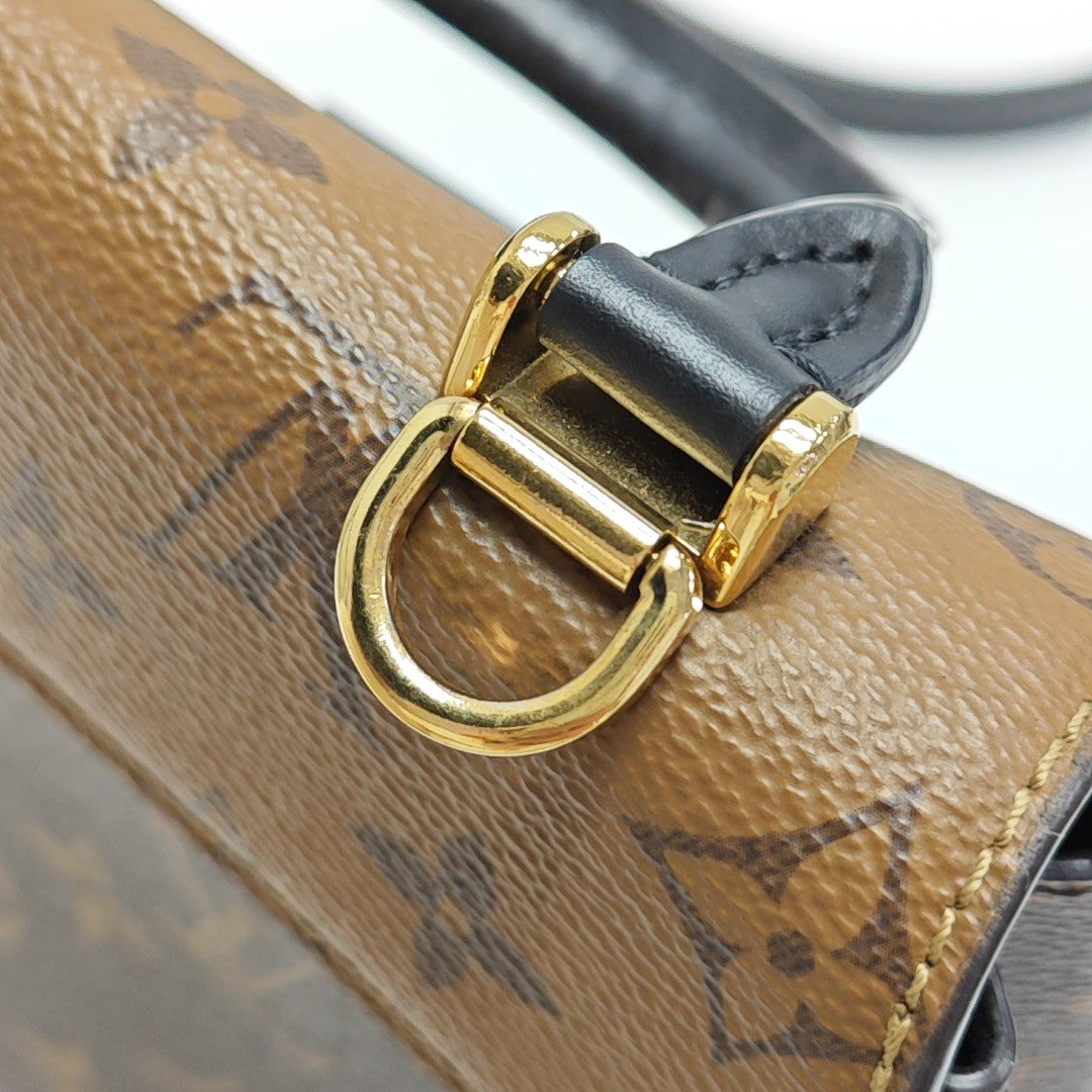 Monogram Coated Canvas Shoulder Bag Super Mini Brown