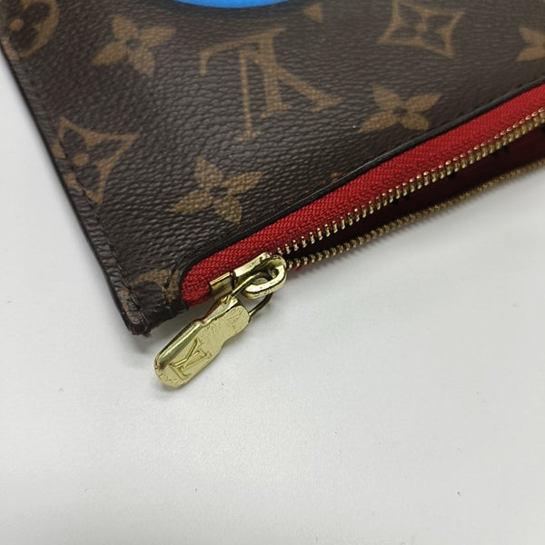 NEVERFULL MM Monogram Coated Canvas Brown