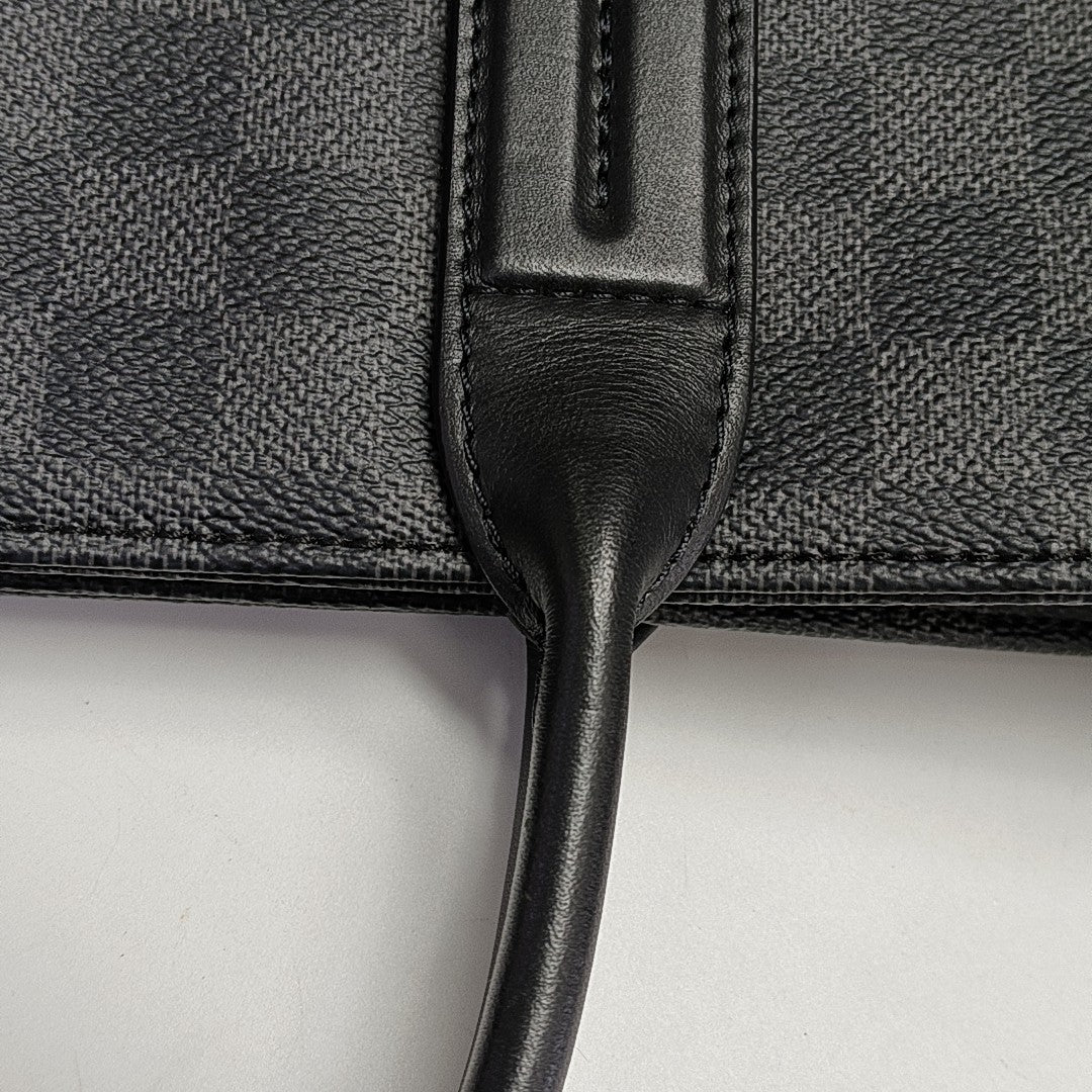 7 DAYS A WEEK Damier Graphite Coated Canvas Gray