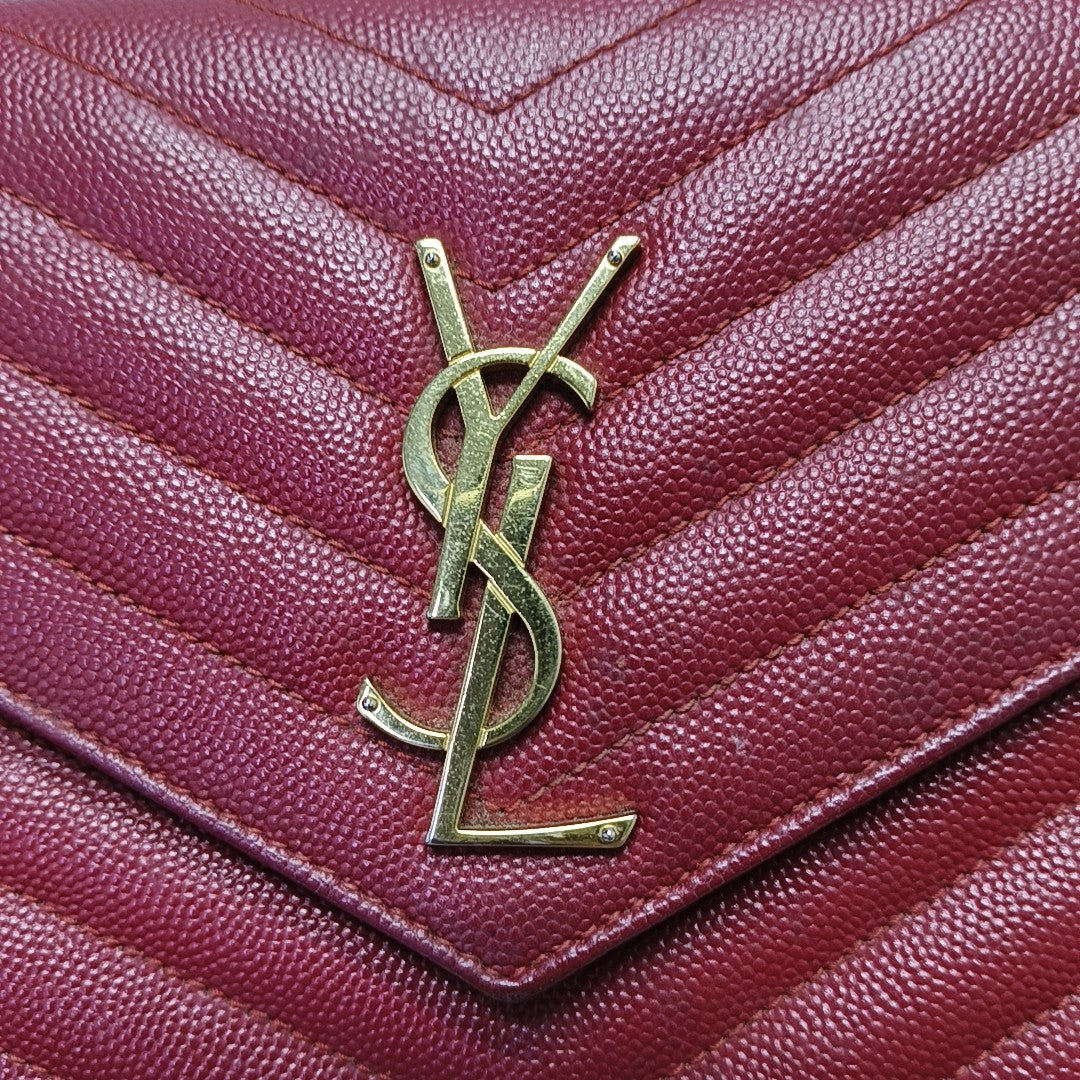 MONOGRAM Medium Quilted Calfskin Red