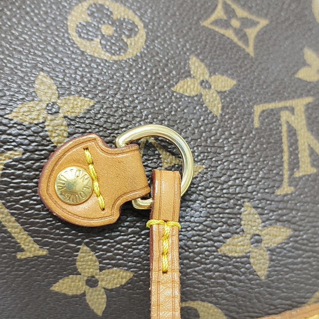 NEVERFULL GM Monogram Coated Canvas Brown