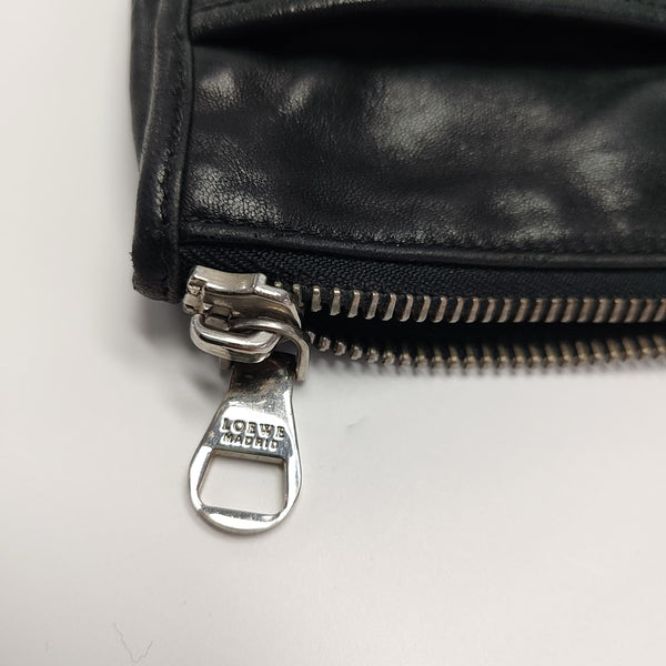 Lambskin Top Handle Bag Black