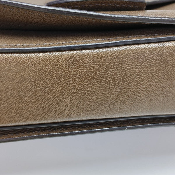 Calfskin Shoulder Bag Brown